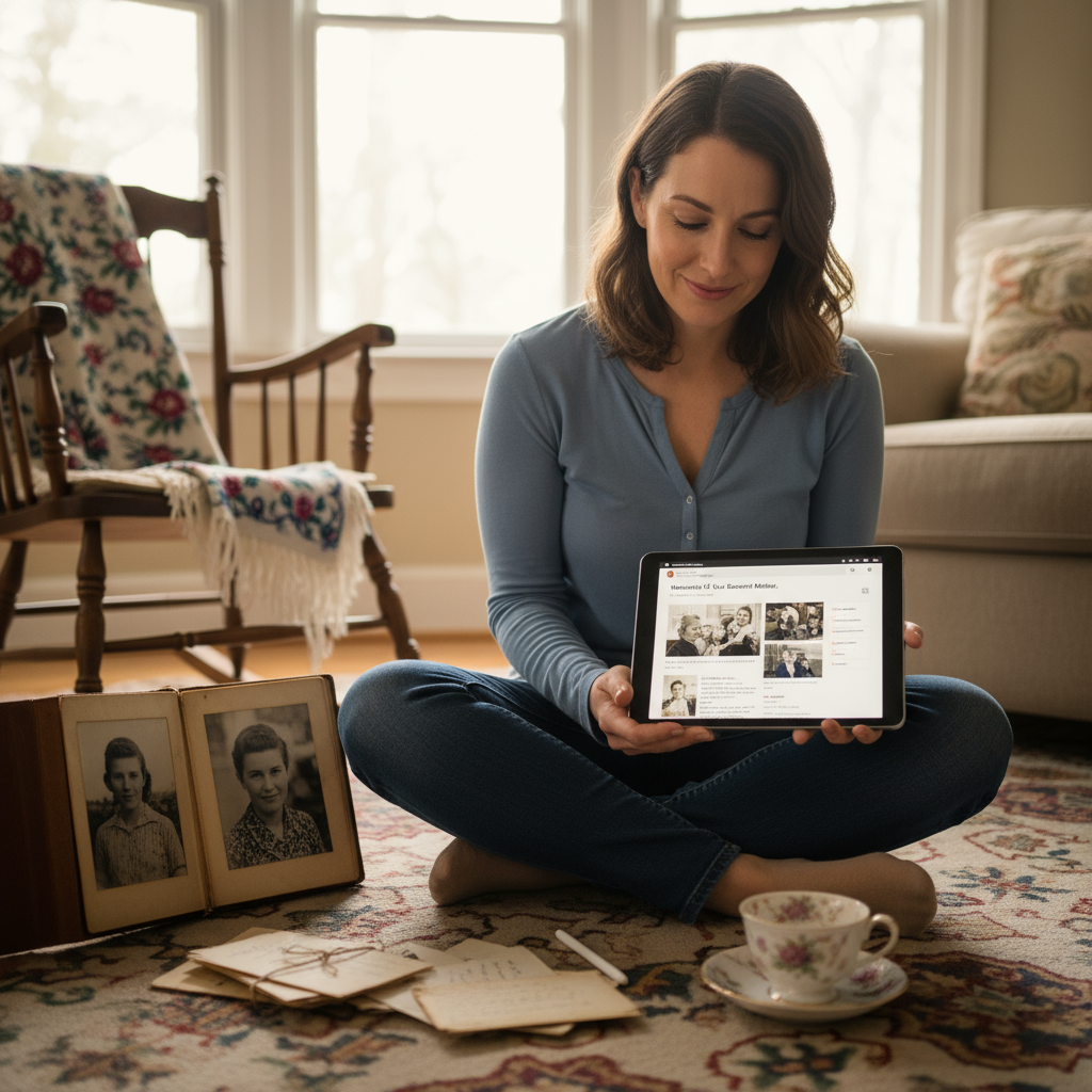 How to Create a Digital Memorial for Your Mother