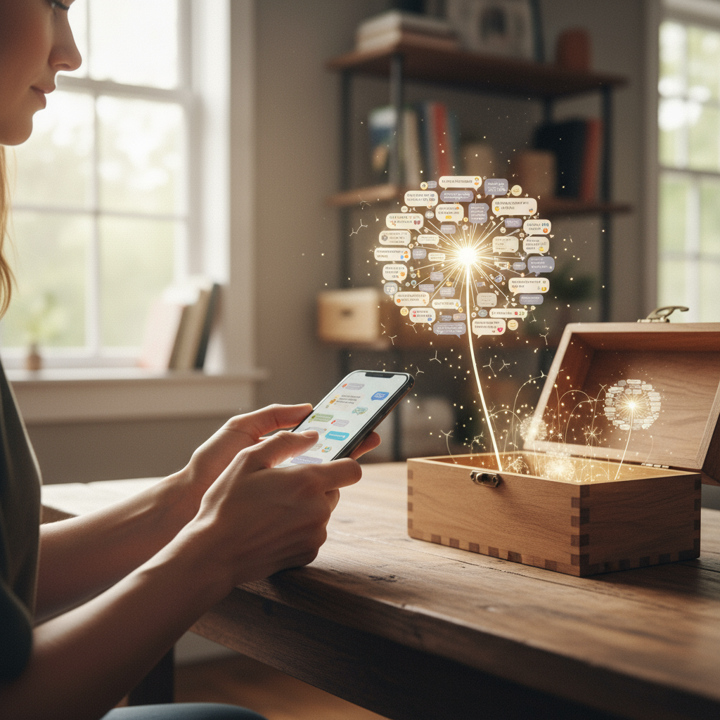 Turn Text Messages into Digital Memorial Notes: Preserve Memories