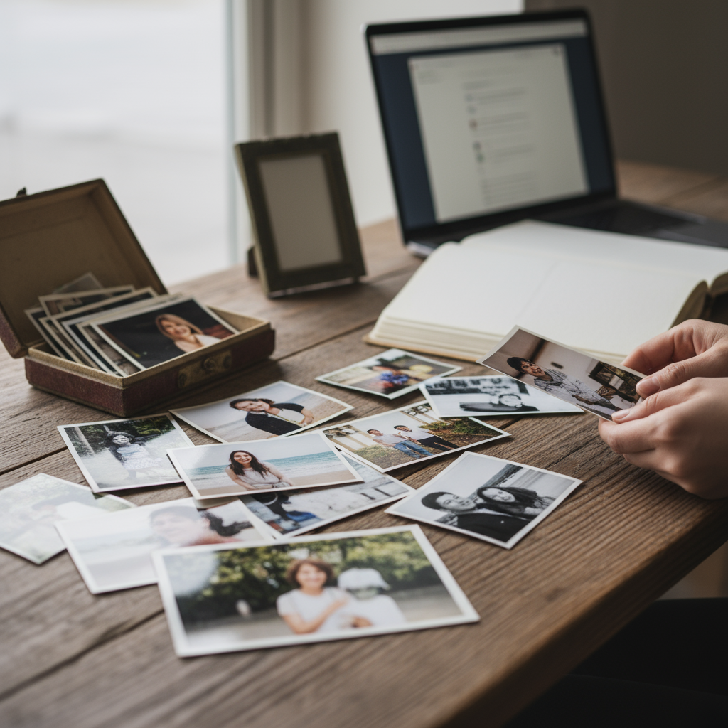 Memorial Photo Selection: Choosing Memories for an Online Tribute